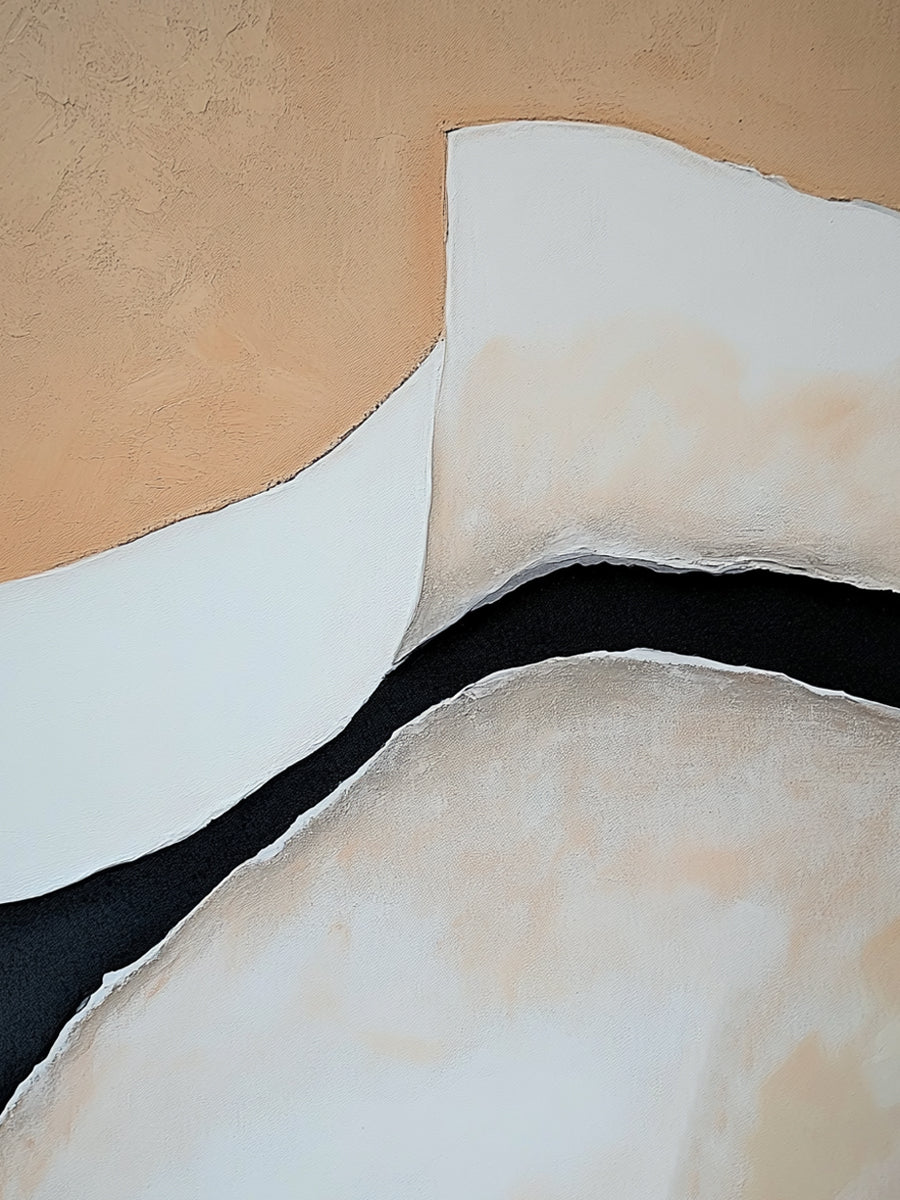 Minimalist Beige Brown Wall Art for Living Room Home Decor AURA381