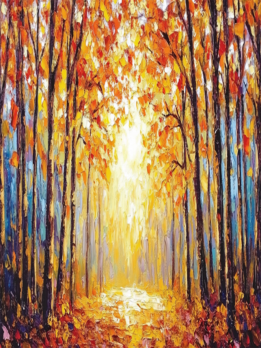 Colorful Landscape Wall Art Rustic Natural Home Decor Piece AURA308