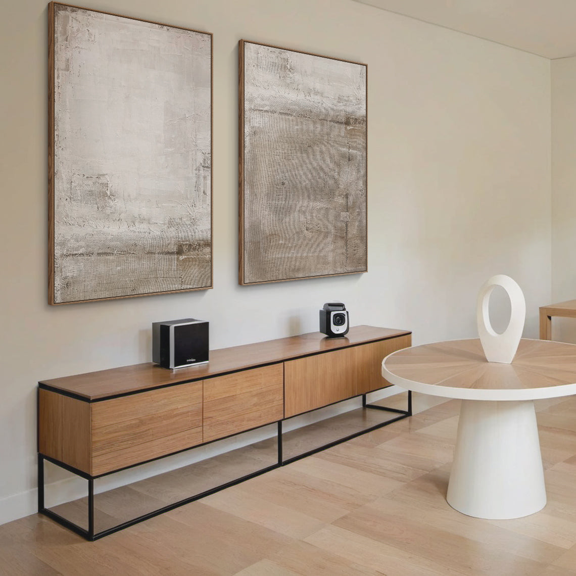 Urban Patina Canvas-Off-White & Warm Taupe Tones-AURA025