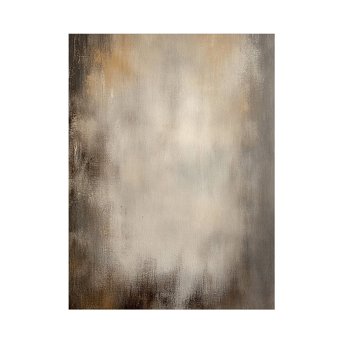 Misty Taupe Neutral Abstract Wall Art - AURA695