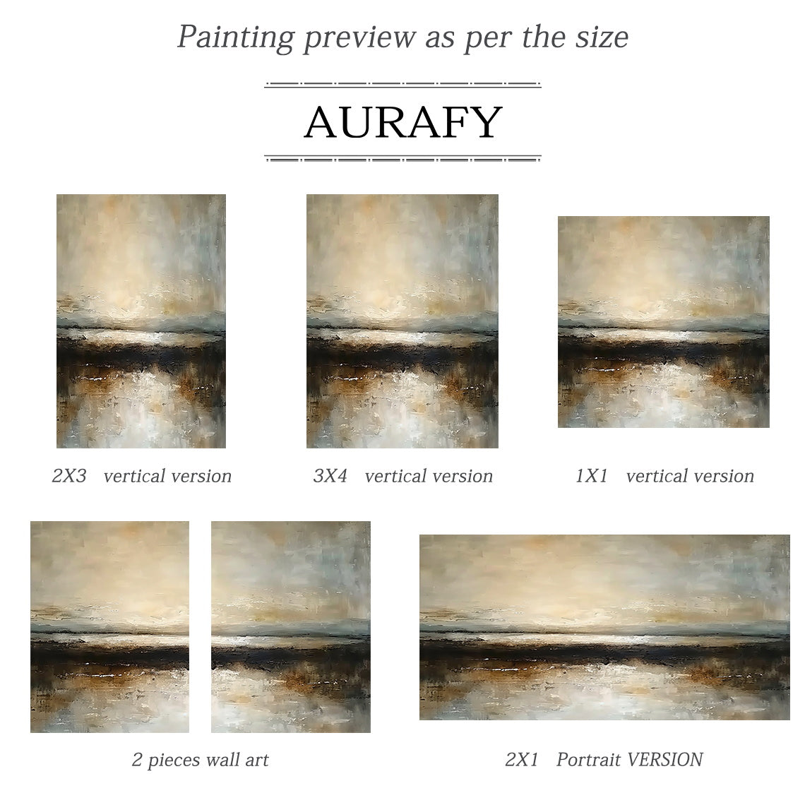 Wabi-Sabi Knife Textured Brown Abstract Landscape Plaster Canvas Artwork Japandi Minimalist Luxe Tactile Wall Decor AURA742