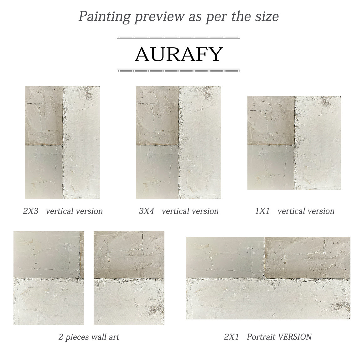 General Abstract Beige White Cracked Plaster Textured Wabi-Sabi Tactile Modern Organic Artwork AURA473