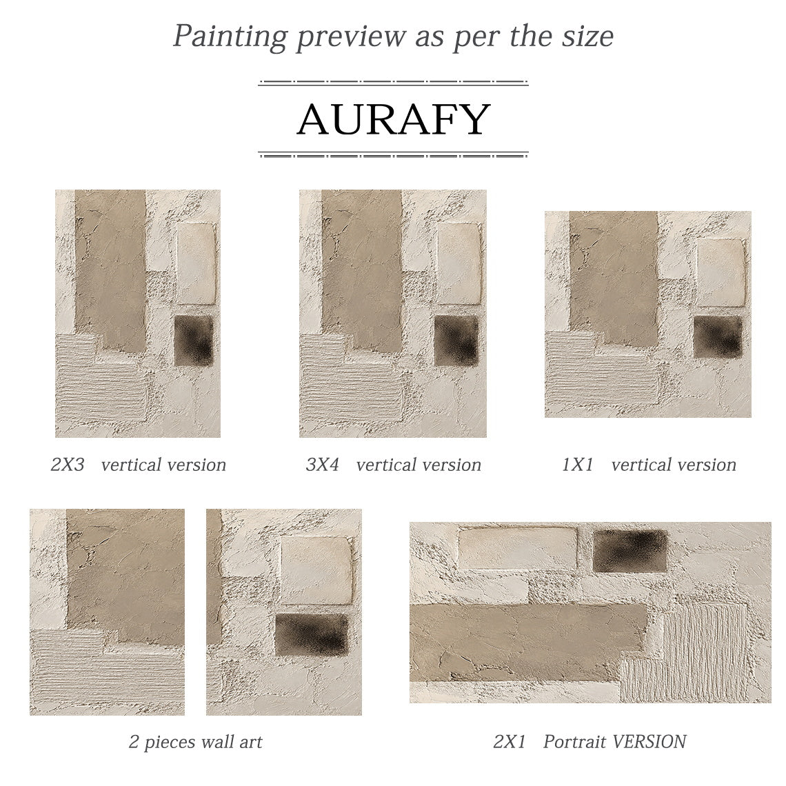 Surface Study, Beige Stucco and Ridged Plaster Abstract AURA865