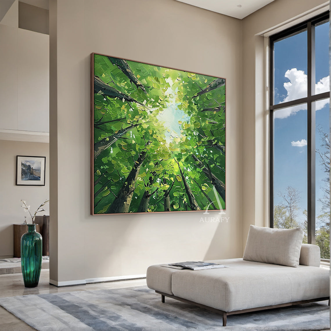Green Landscape Modern Natural Style Art for Home Decor AURA322