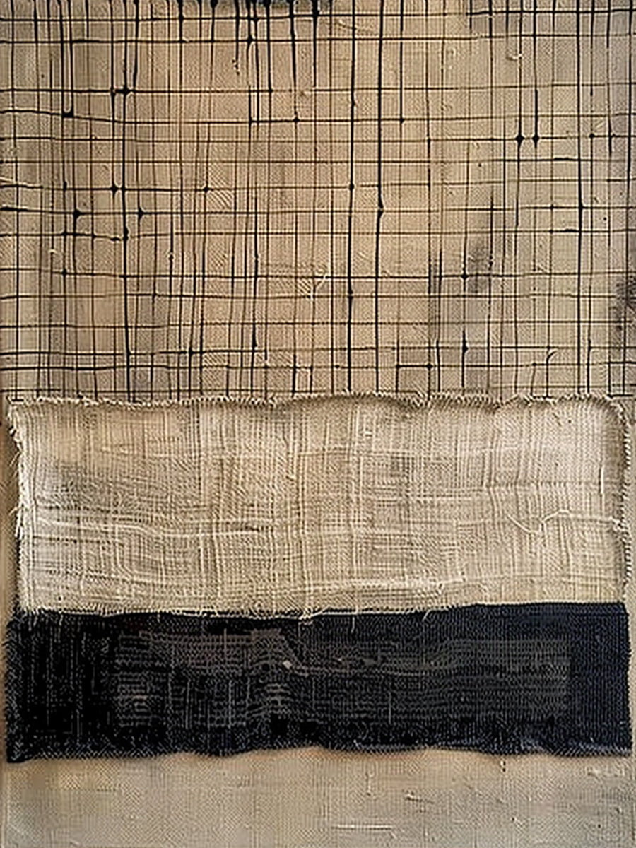 Textured Wabi Sabi Brown Black Wall Art Living Room Decor AURA199