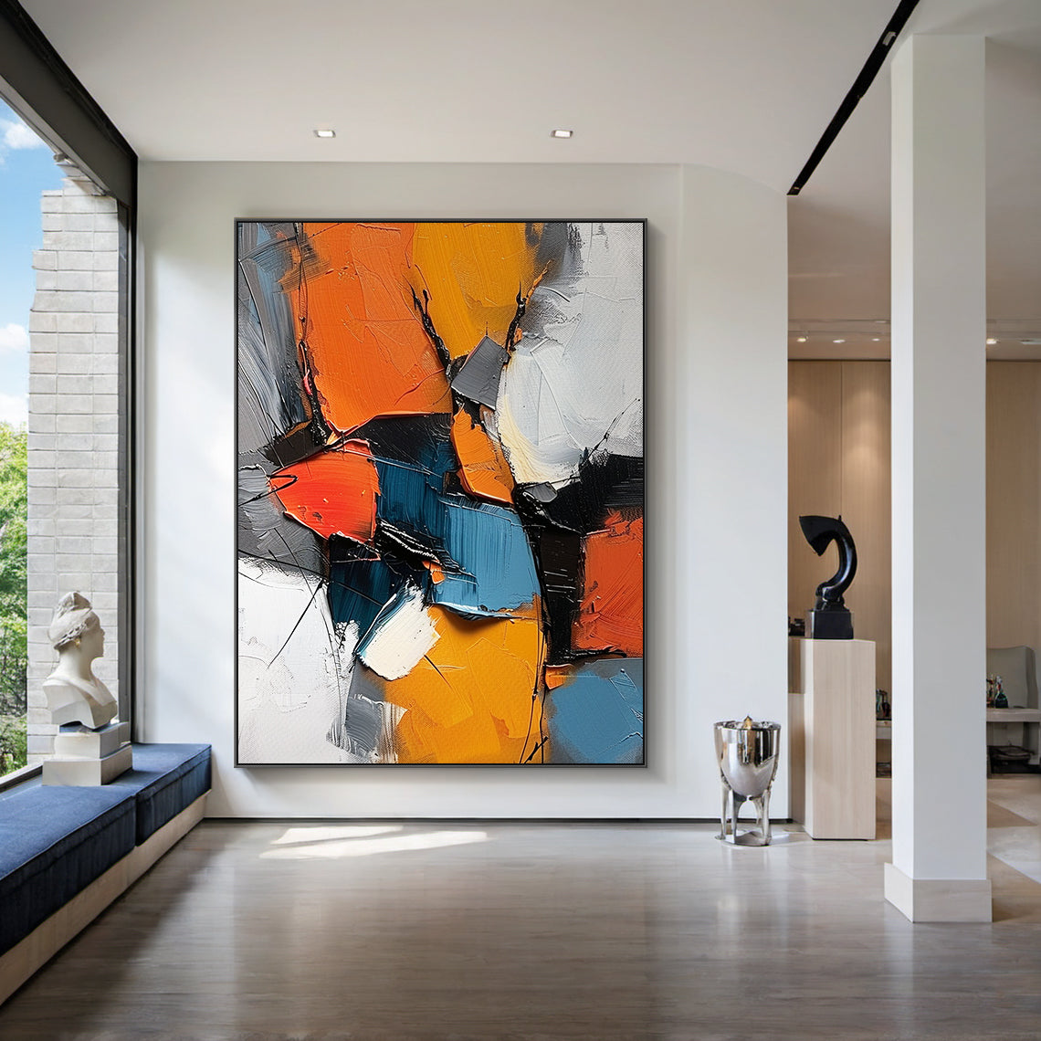 Chromatic Interlock-Multicolor Geometric Field-AURA158