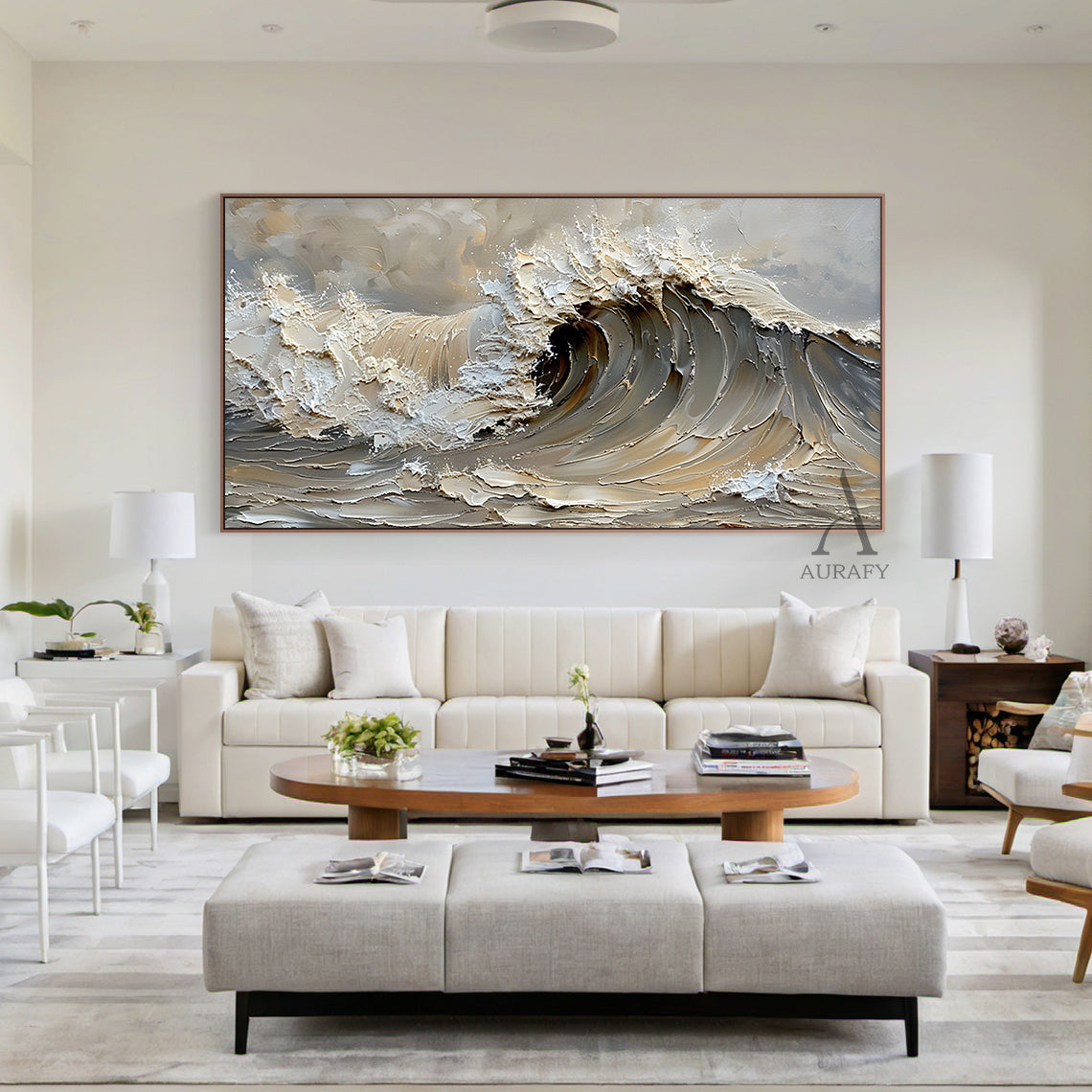 Gray Coastal Sea Beach Towel All-Season Stylish Home Decor Piece AURA324