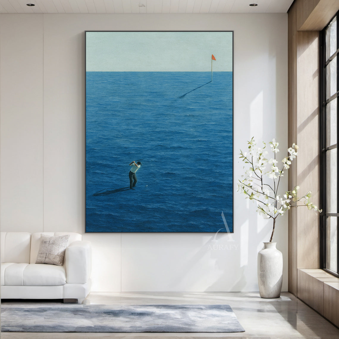 Stylish Blue Sea Themed Home Decor for Coastal Living Spaces AURA329