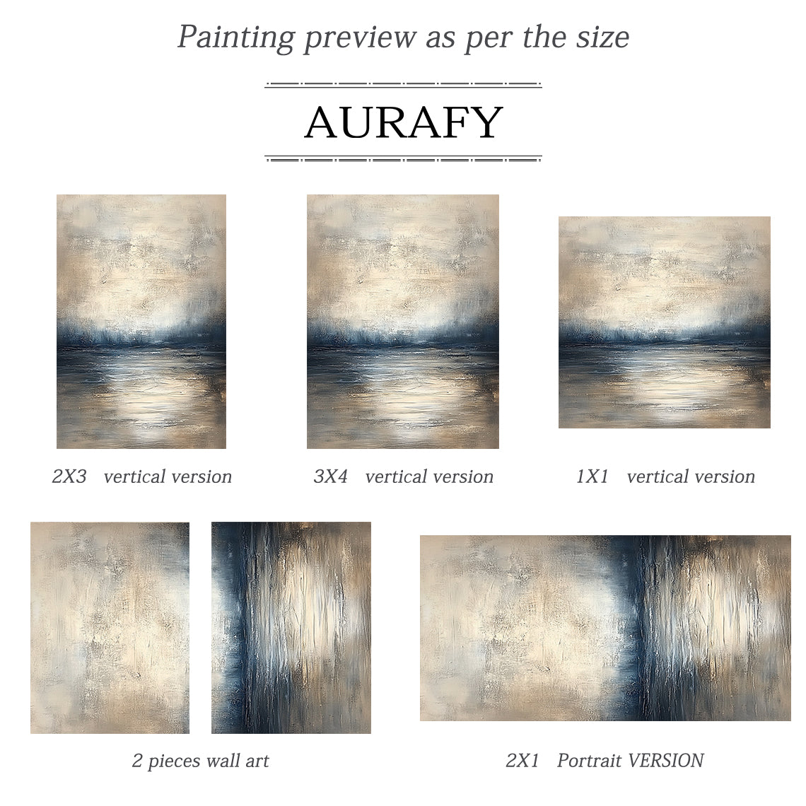 Beige Black General Abstract Wall Art for Modern Home Decor AURA300
