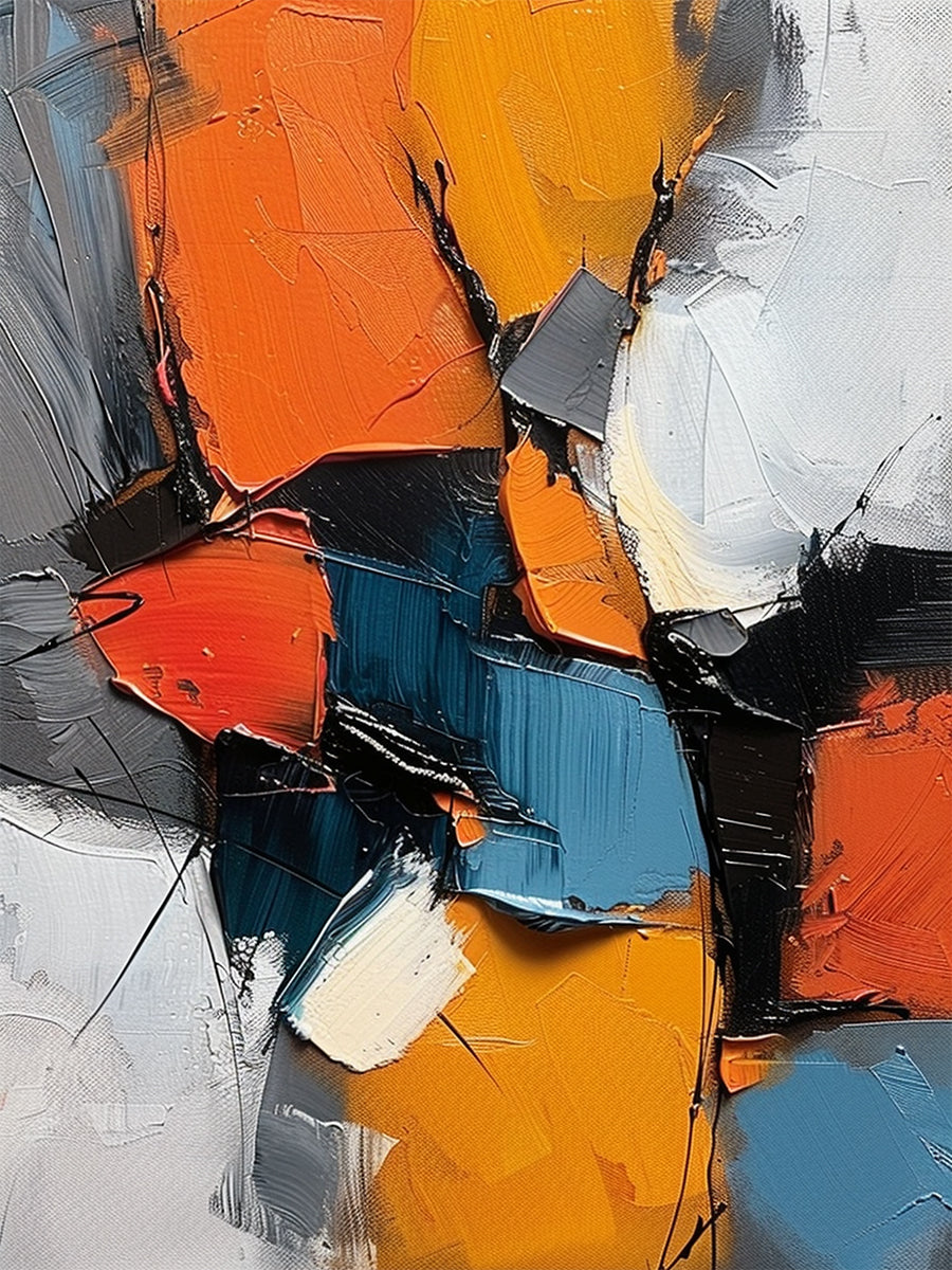 Chromatic Interlock-Multicolor Geometric Field-AURA158