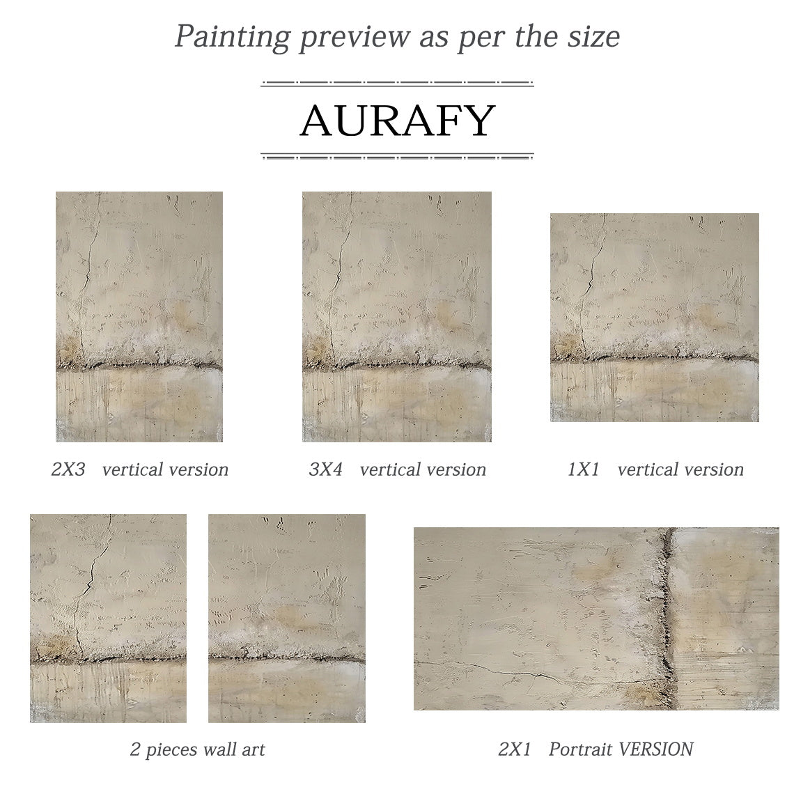 Wabi Sabi Beige Plaster Textured Wall Art with Cracked Mottled Tactile Surface AURA582