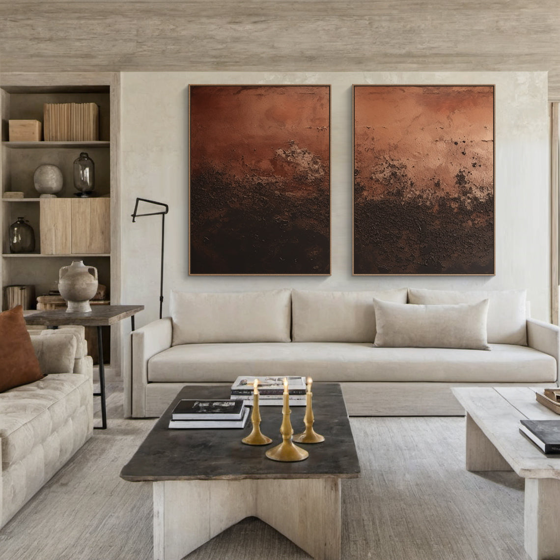 Wabi Sabi Red Black Wall Art Set Dining Room Decor AURA213