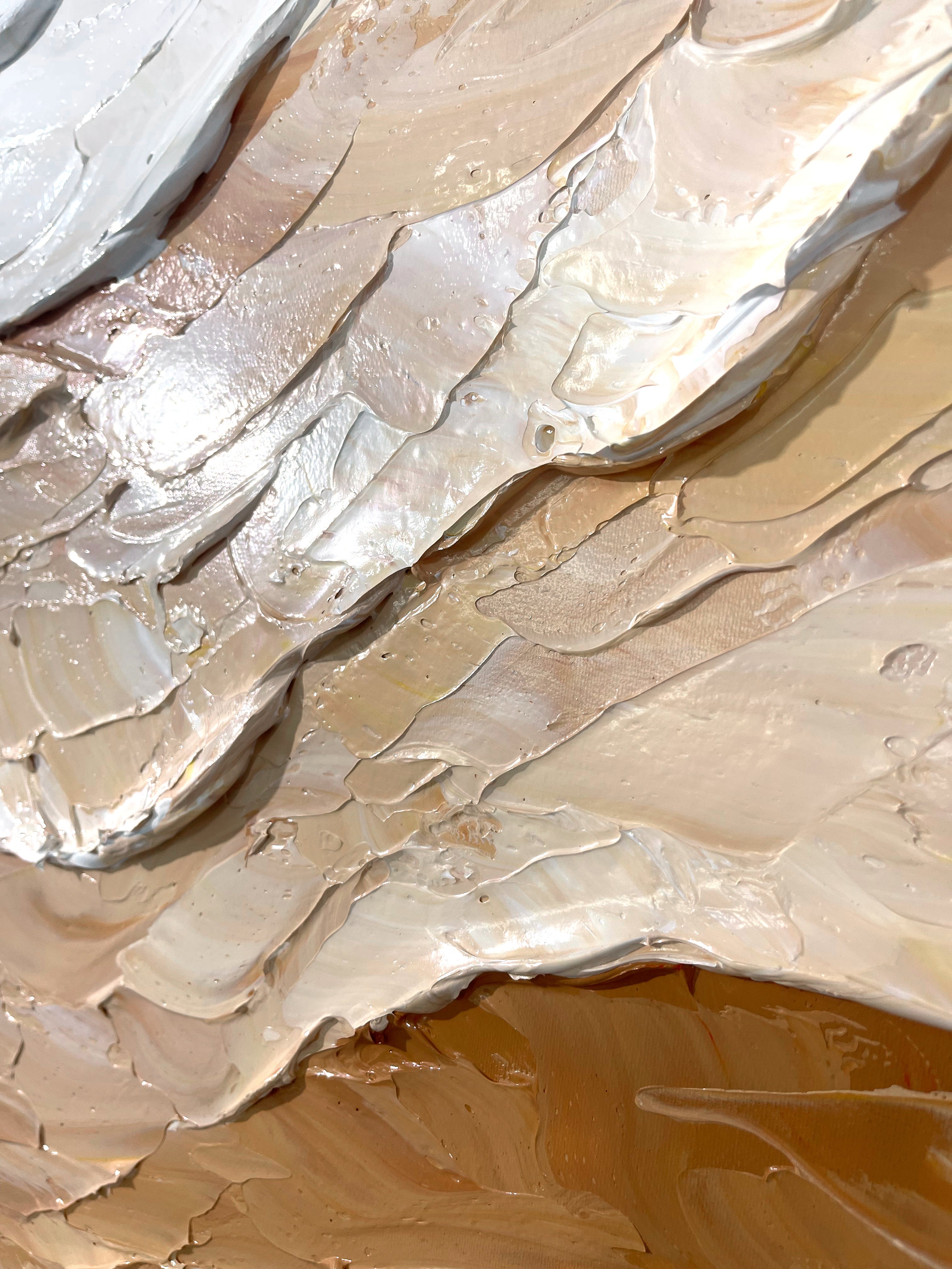 Earthflow Tide-Brown Wave Texture Field-AURA155