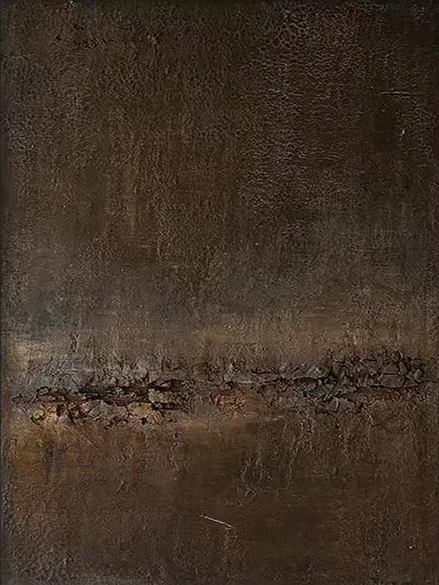 Terra Meridian Painting – Burnished Bronze & Espresso Umber – AURA014(Horizontal)