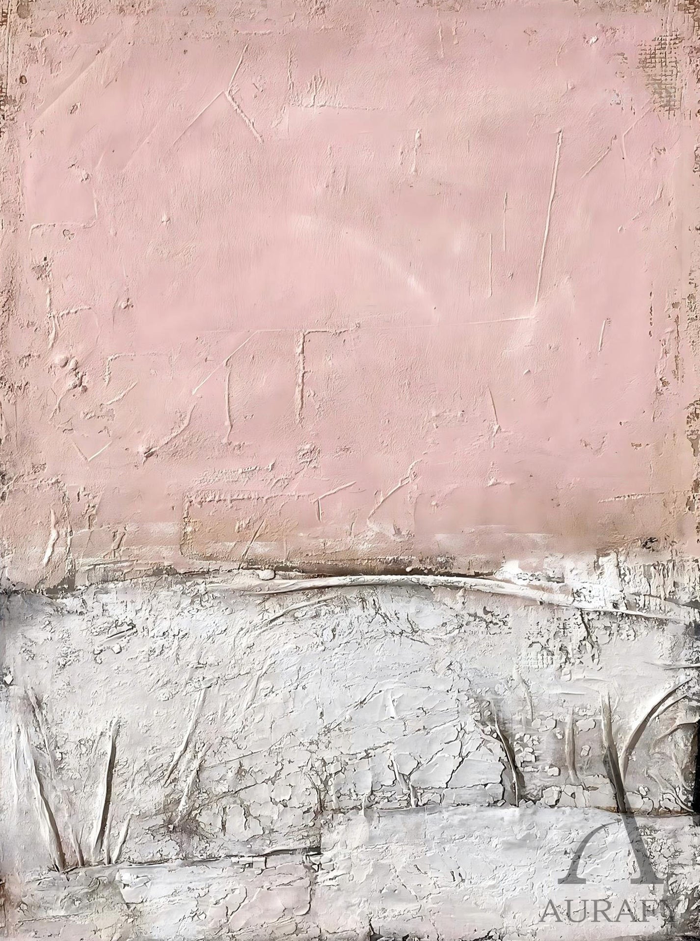 WABI SABI Pink Minimalist Home Decor for Cozy Living Rooms AURA245