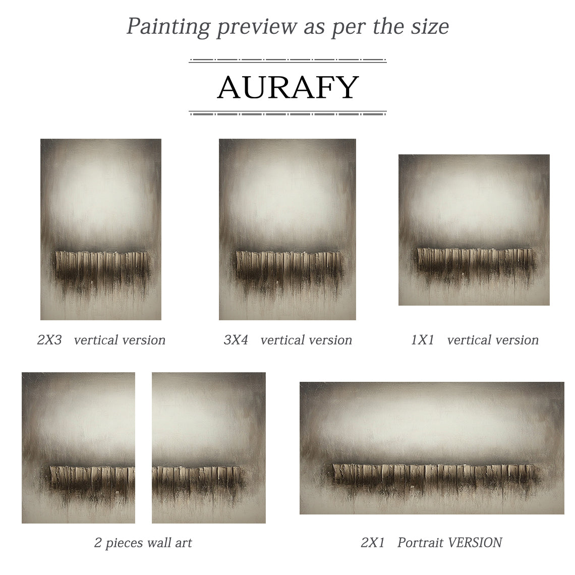 Wabi Sabi Gray Beige Minimalist Home Decor Accent Piece AURA269
