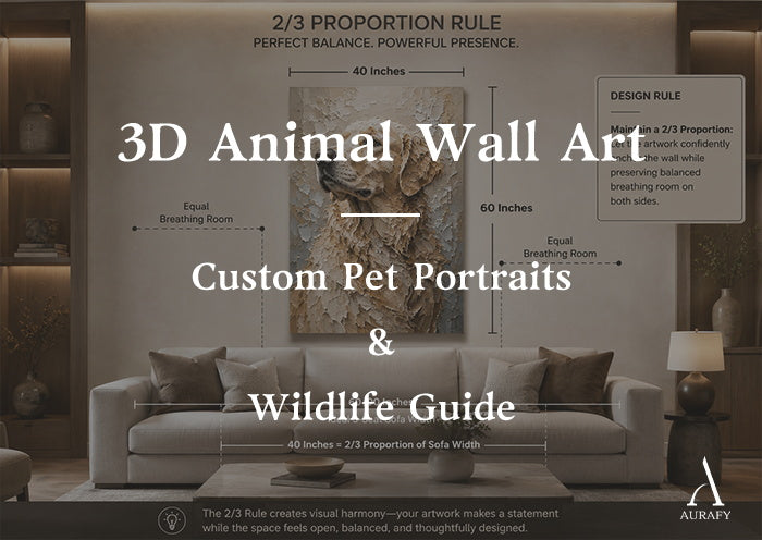 3D Animal Wall Art: Custom Pet Portraits & Wildlife Guide