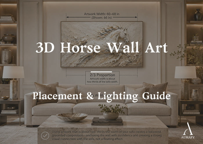 3D Horse Wall Art: Placement & Lighting Guide