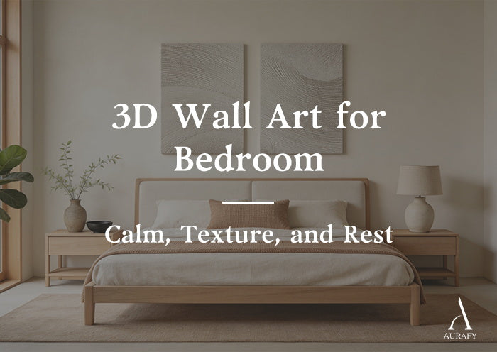 3D Wall Art for Bedroom: Calm, Texture, and Rest