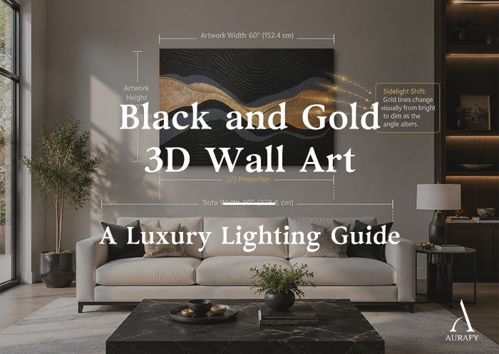 Black and Gold 3D Wall Art: A Luxury Lighting Guide