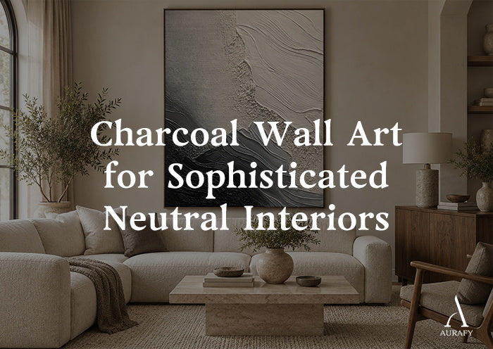 Charcoal Wall Art for Sophisticated Neutral Interiors