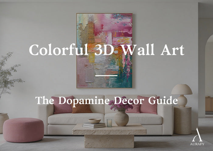 Colorful 3D Wall Art: The Dopamine Decor Guide