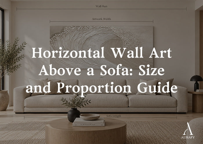Horizontal Wall Art Above a Sofa: Proportion Guide