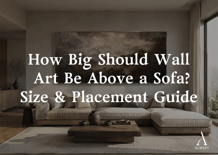 How Big Should Wall Art Be Above a Sofa? Size &amp; Placement Guide
