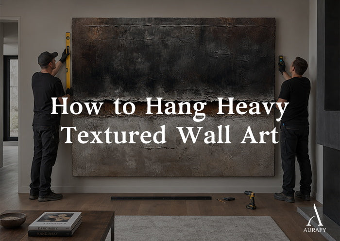 How to Hang Heavy Textured Wall Art