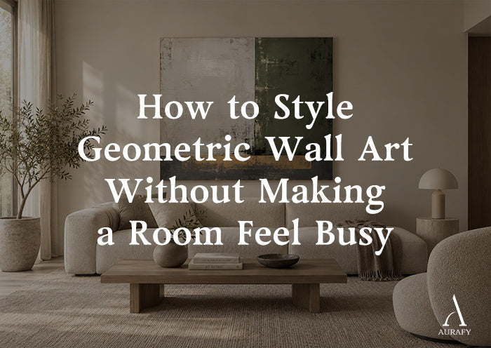 How to Style Geometric Wall Art Without Visual Clutter