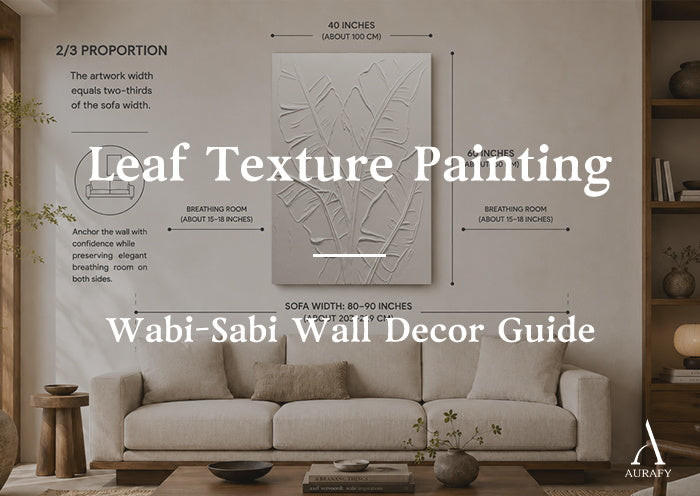 Leaf Texture Painting: Wabi-Sabi Wall Decor Guide