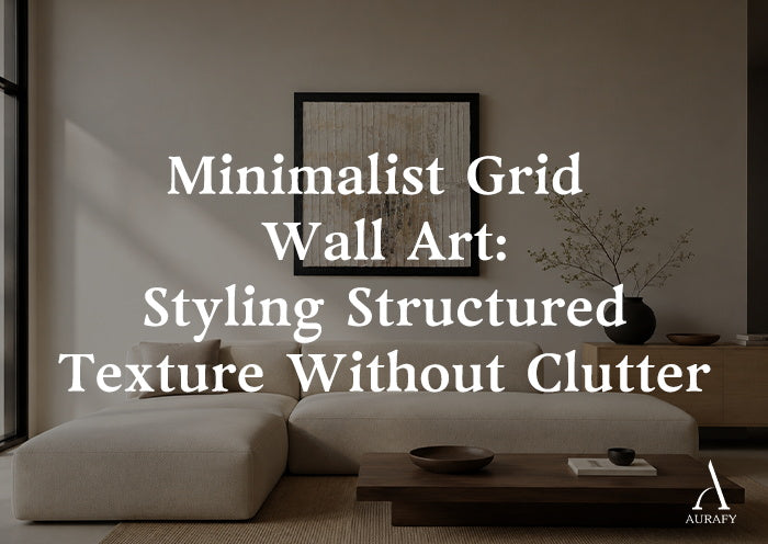 Minimalist Grid Wall Art Without Visual Clutter