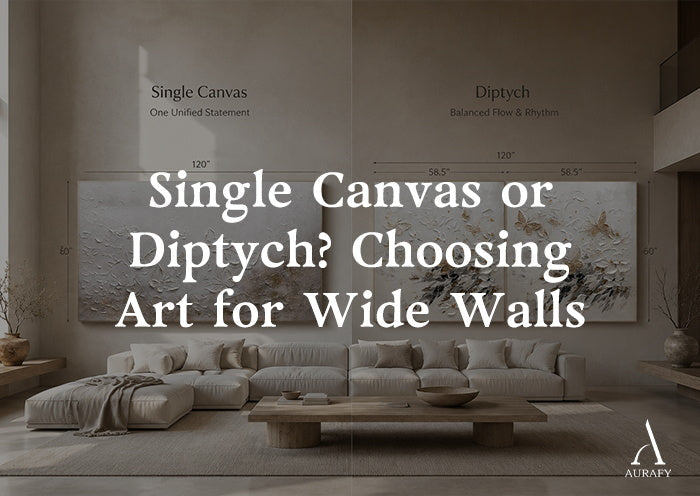Single Canvas or Diptych? Choosing Art for Wide Walls