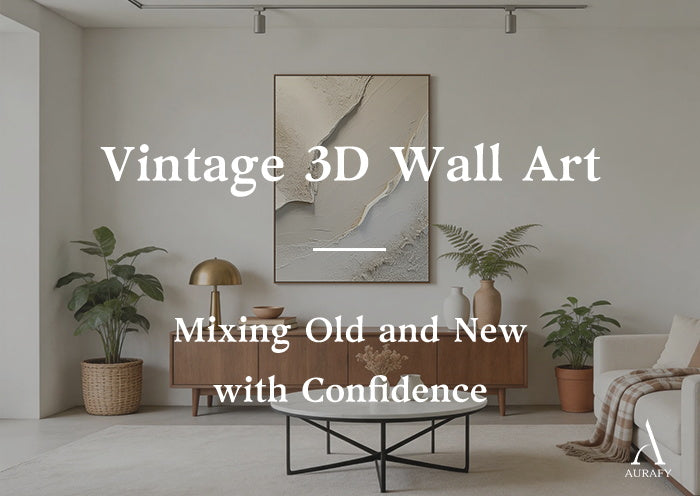 Vintage 3D Wall Art: Mixing Old and New with Confidence
