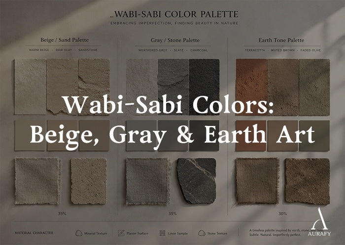 Wabi-Sabi Colors: Beige, Gray & Earth Art