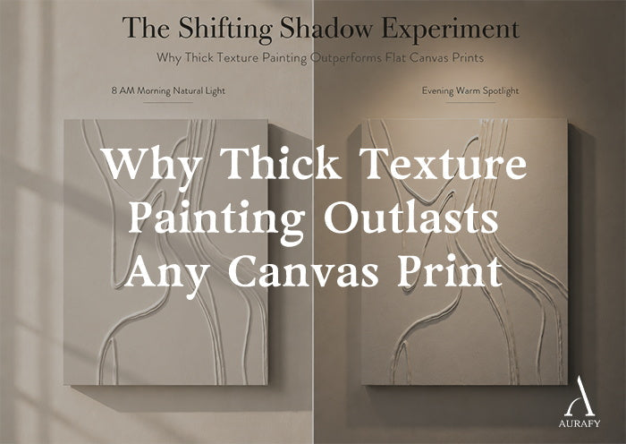 Why Thick Texture Painting Outlasts Any Canvas Print