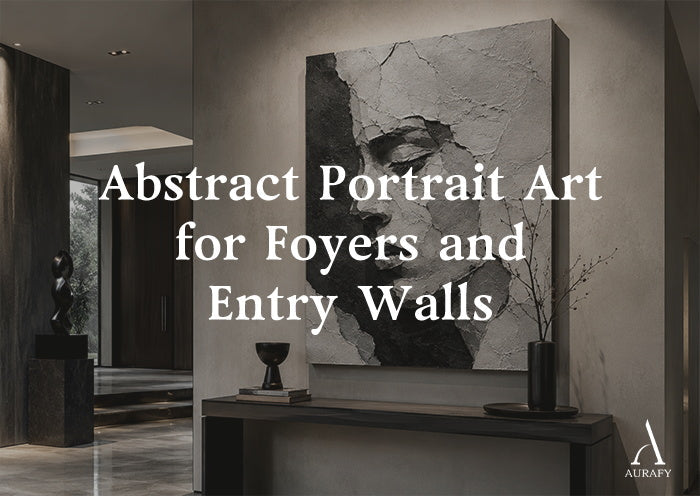Abstract Portrait Art for Foyers and Entry Walls