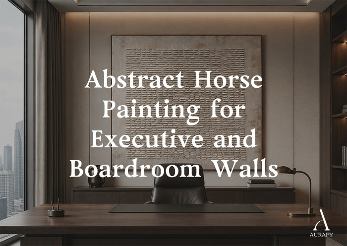 Abstract Horse Painting for Executive and Boardroom Walls