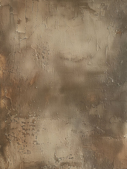 Earthen Veil-Brown Abstract Field-AURA104