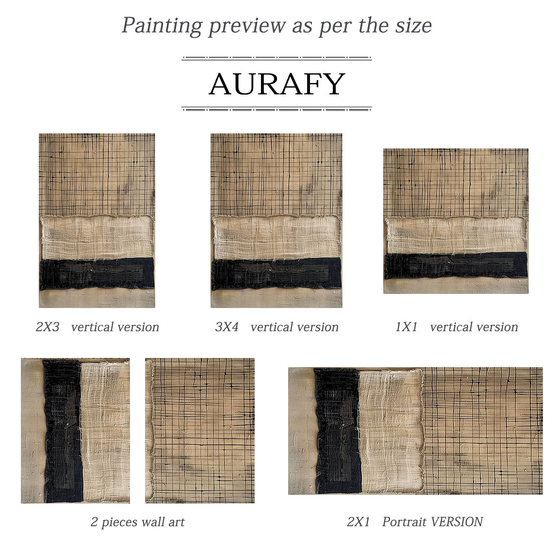 Textured Wabi Sabi Brown Black Wall Art Living Room Decor AURA199