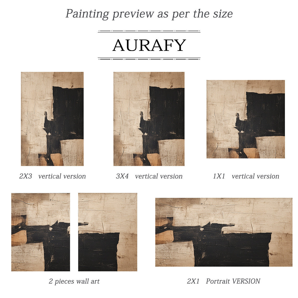 Shadow Balance-Black & Brown Abstract Wall Art-Spatial Field-AURA084