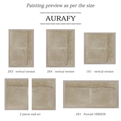 Wabi-Sabi Beige Plaster Textured Abstract Sculpted Canvas Japandi Minimalist Luxe Tactile Handmade Neutral Wall Art AURA734