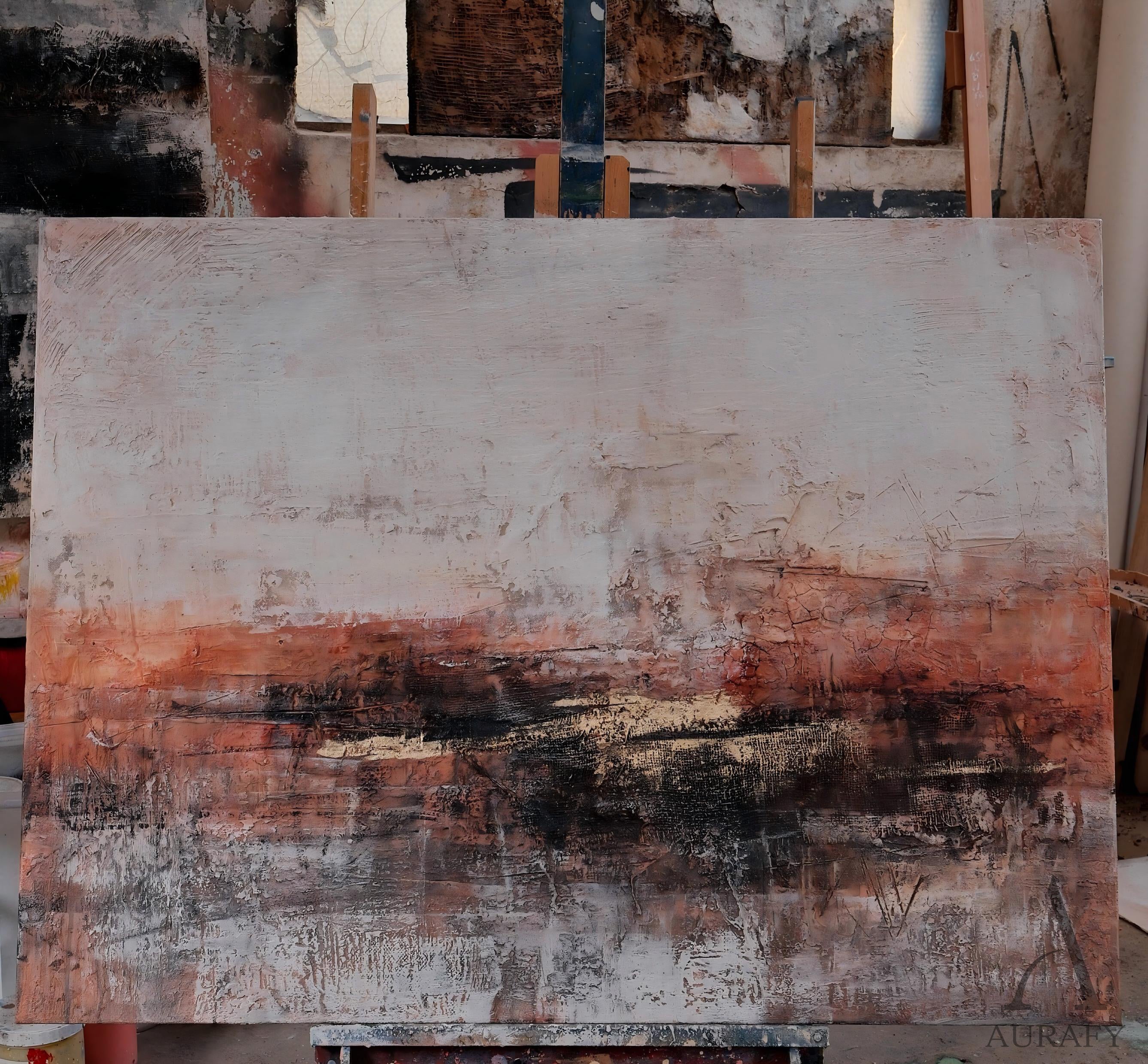 Vibrant Red Abstract Wall Art for Modern Home Office Decor AURA235