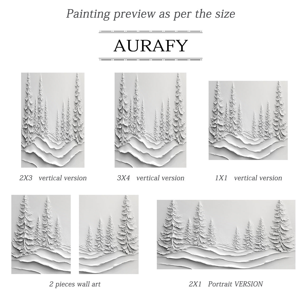 White Landscape Art Minimalist Modern Organic Sculpted High-Relief Layered Tactile 3D Textured Artwork AURA457