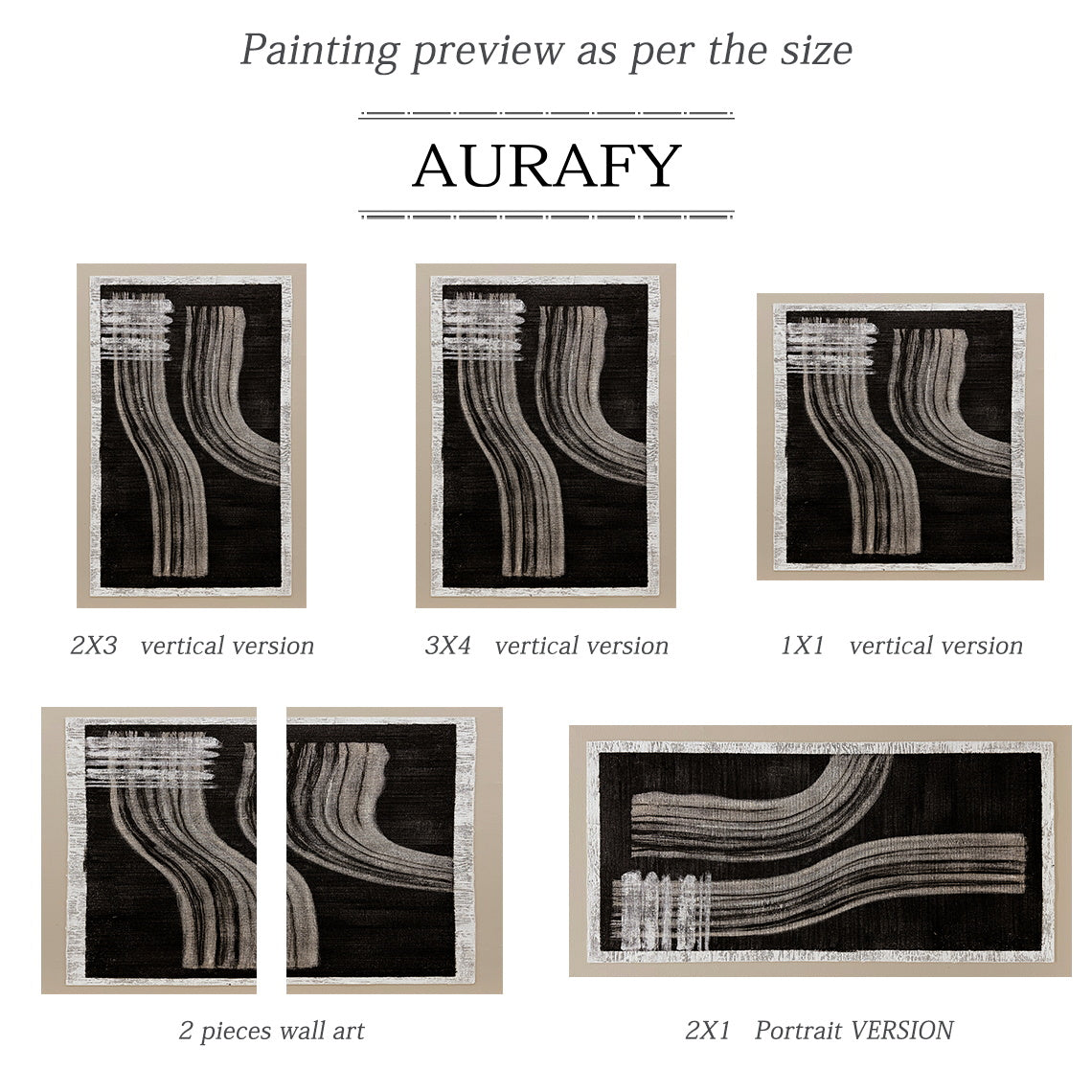 Wabi-Sabi Black Gray Abstract Textured Knife Stroke Wall Art Japandi Minimalist Luxe Tactile Canvas Artwork AURA730