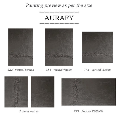 Black Silence-Black Abstract Minimalist Art-AURA114