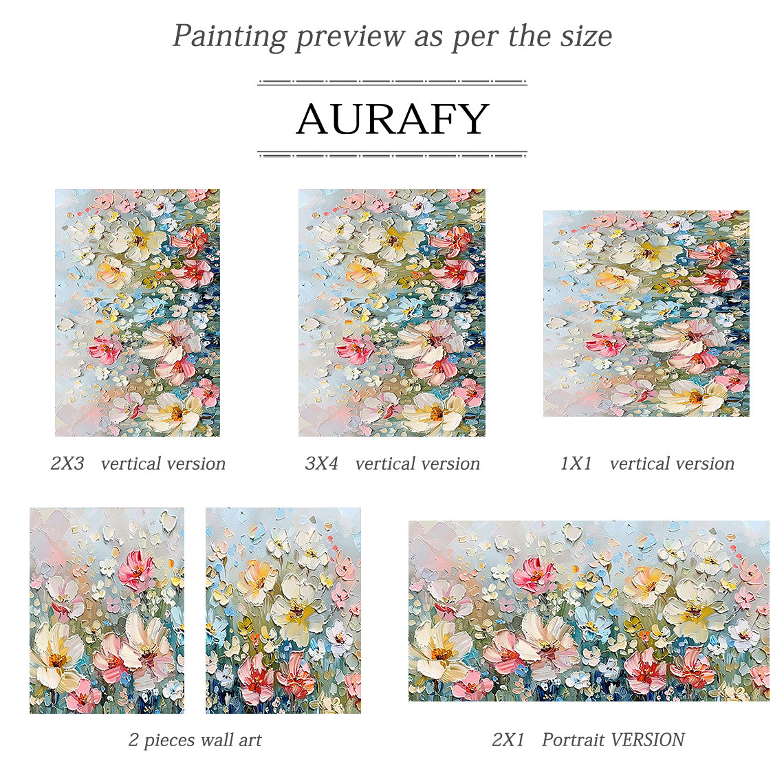 3D Textured Flower Painting Thick Impasto Blue Pink Sculpted Petals Knife Strokes Artwork AURA573