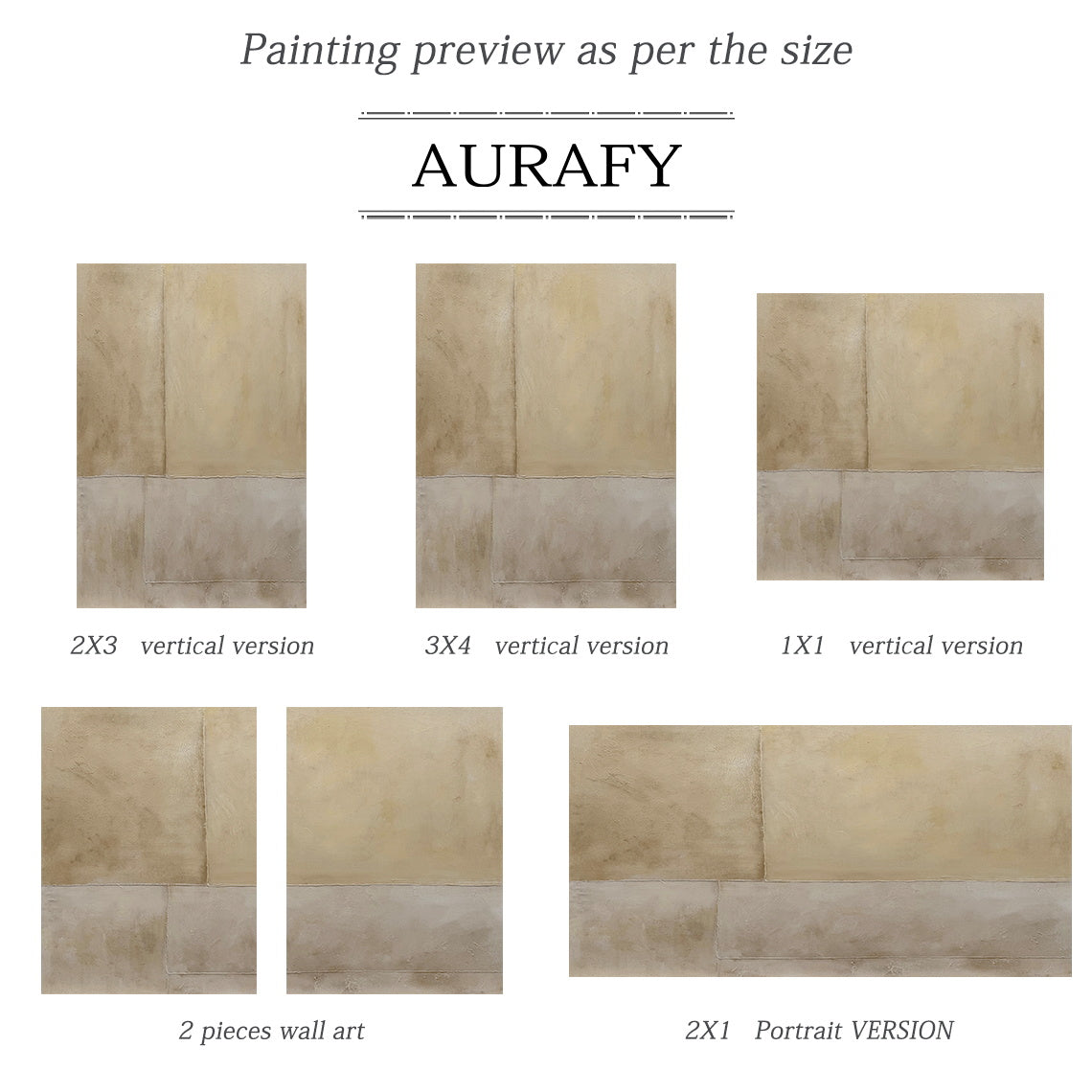Beige Abstract Plaster Textured Wabi-Sabi Japandi Minimalist Tactile Canvas Neutral Modern Organic Wall Decor AURA733