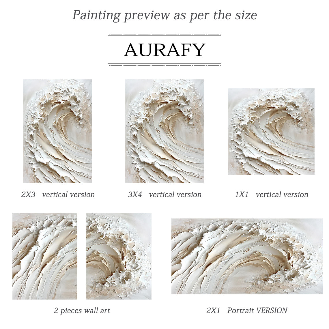 Ivory Surge-Beige Spatial Field-AURA089
