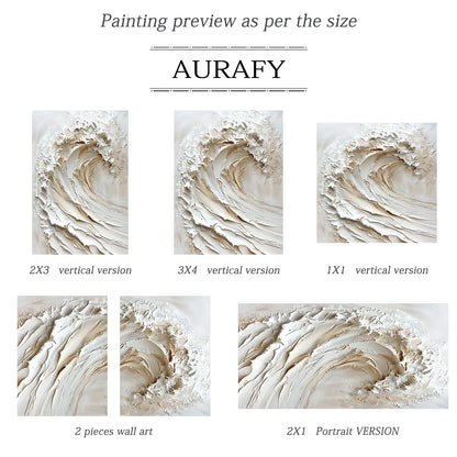 Ivory Surge-Beige Spatial Field-AURA089